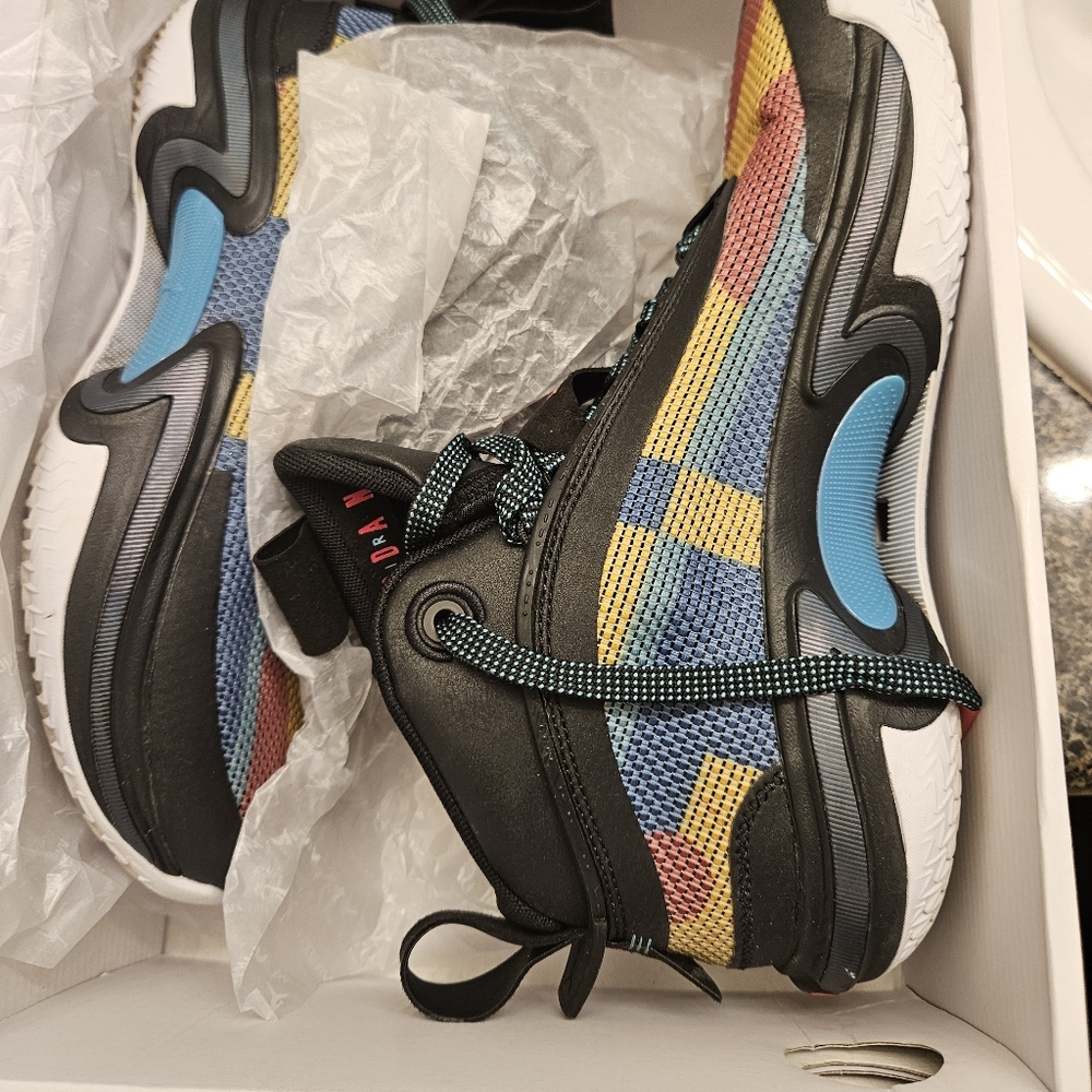 Jordan XXXVI in Black, Blue, and Pink